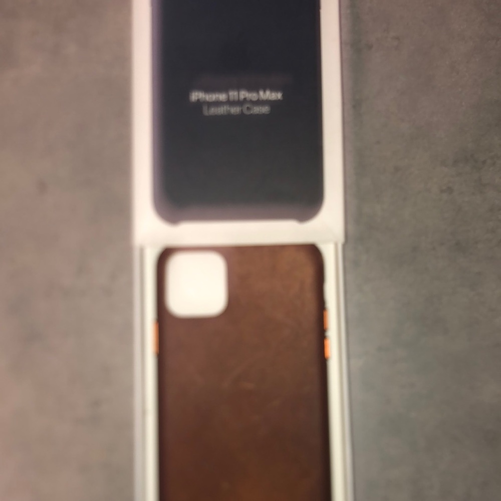 Leather iPhone case